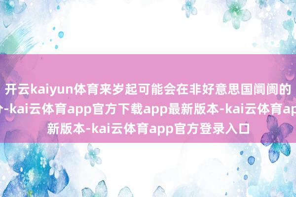 开云kaiyun体育来岁起可能会在非好意思国阛阓的安全评级中扣分-kai云体育app官方下载app最新版本-kai云体育app官方登录入口